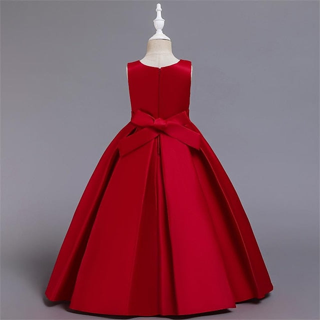 Girls' Flower Dress Party Evening Girl Gown