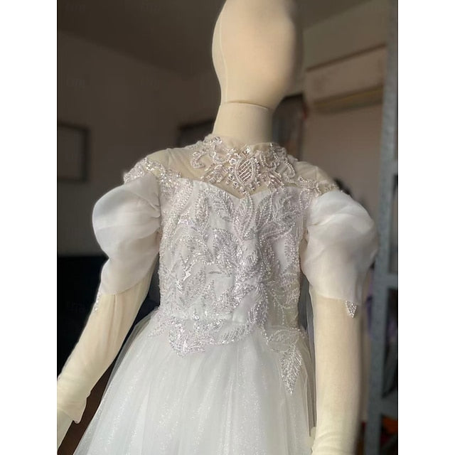 Kids Girls' First Communion Girl Party Flower Dress