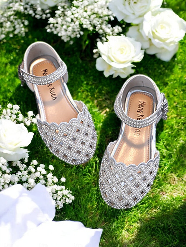 Rhinestone Sparkly Mary Scalloped – Girls' Jane Shoes