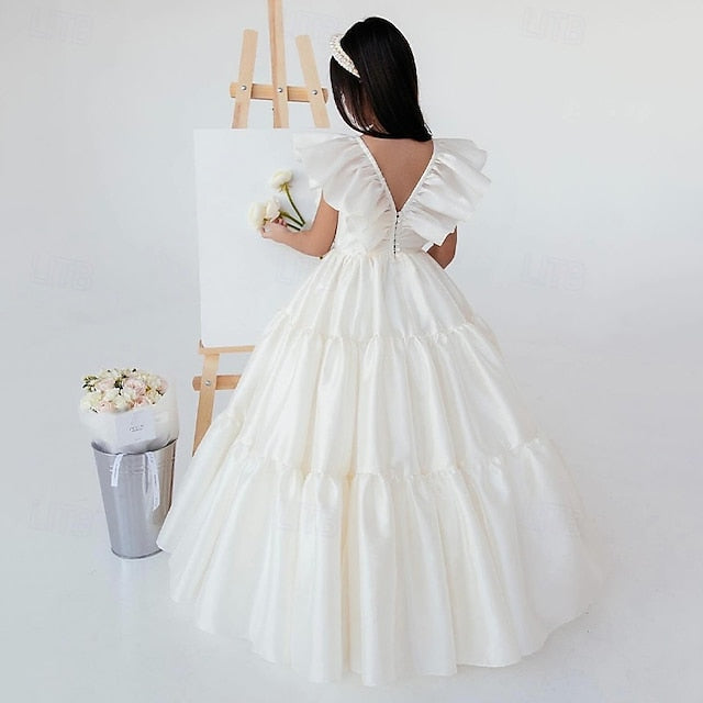 Girls' Dress Girl Formal First Communion Flower