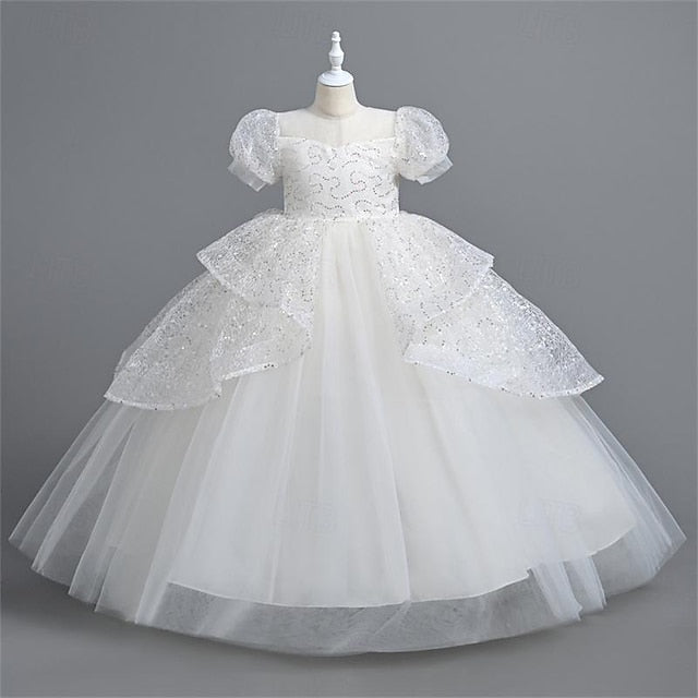 Girls' Performance Wedding Party Dress Flower Girl