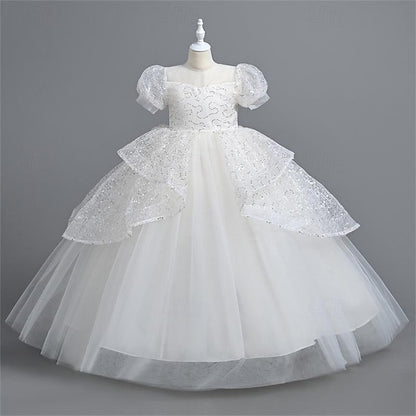 Girls' Performance Wedding Party Dress Flower Girl