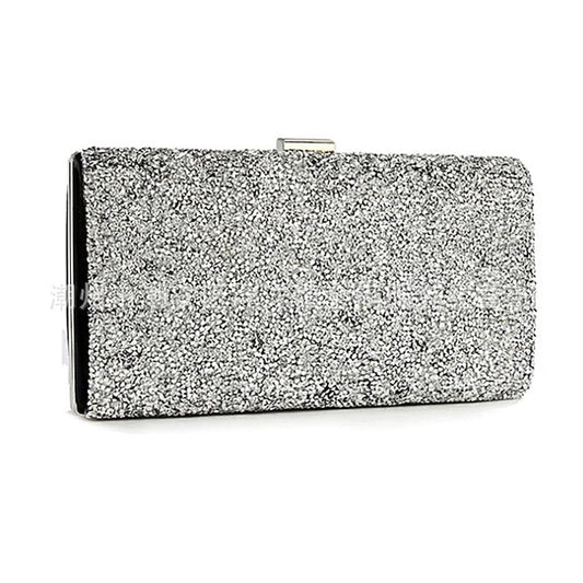 Glitter Silver Women's Clutch
