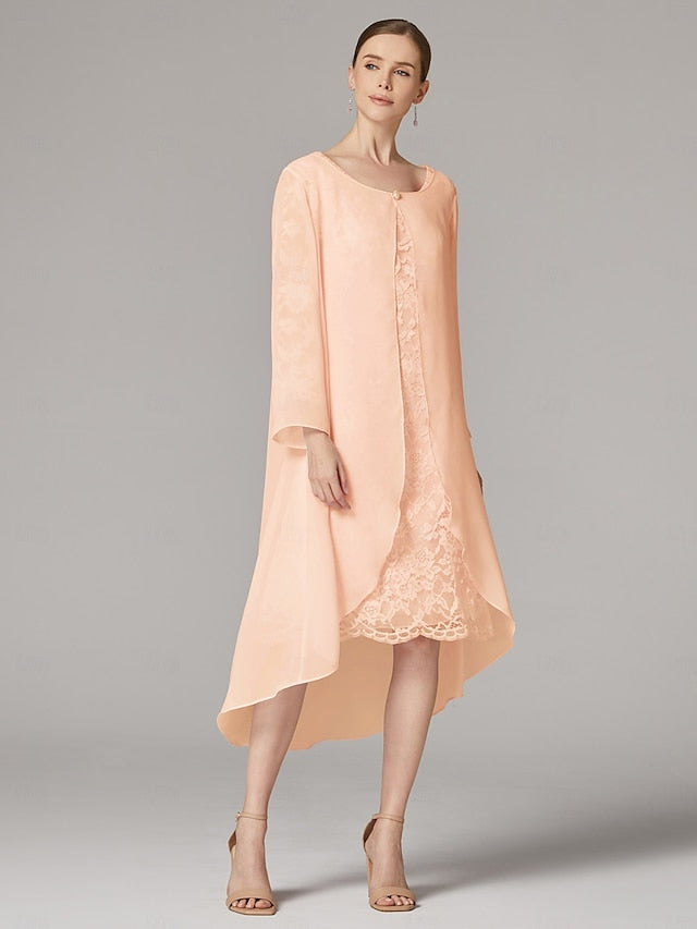Piece of Beach Mother A-Line the Bride Wedding Suit Two Dress
