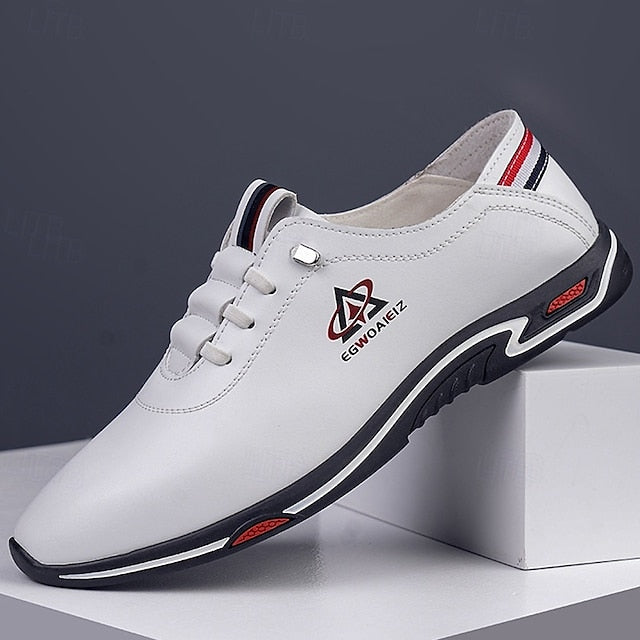 Men's White Slip-On Sports Sneakers – Lightweight