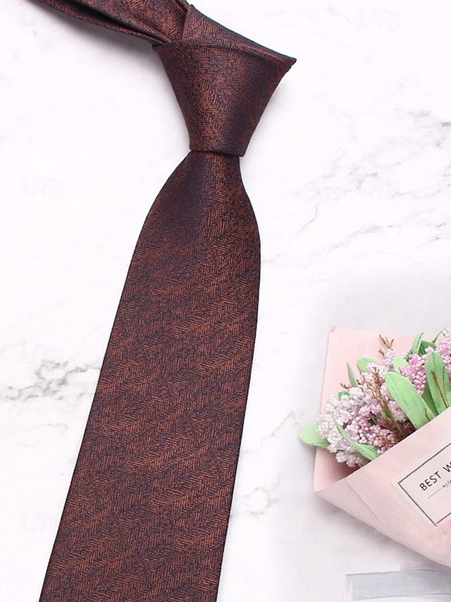 Herringbone – Polyester Tie Christmas Stylish Men's