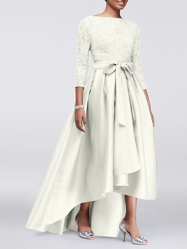 Guest the Wedding Mother Elegant Bride Dress of A-Line Size Plus