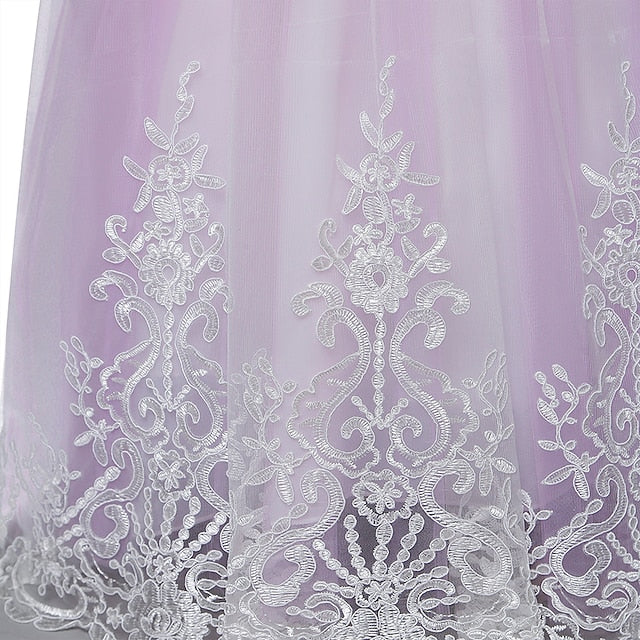 Sleeveless Girl Girls' Kids Wedding Dress Flower