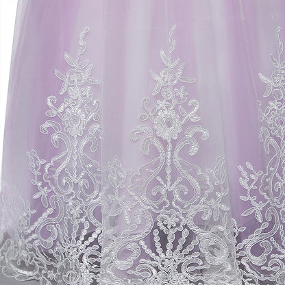 Sleeveless Girl Girls' Kids Wedding Dress Flower
