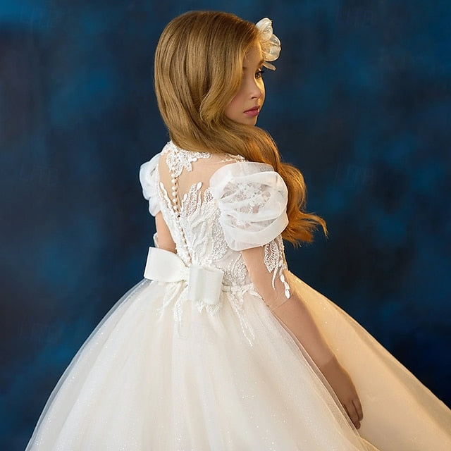 Kids Girls' First Communion Girl Party Flower Dress