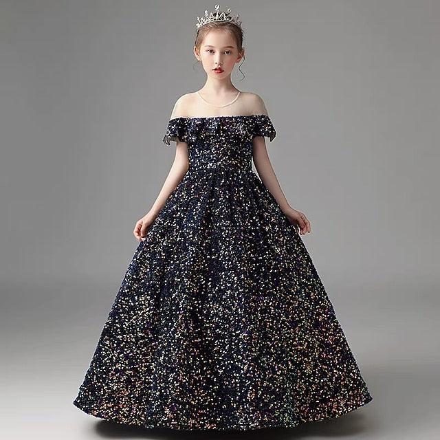 Girls' Dress Flower Gown Girl Evening Party