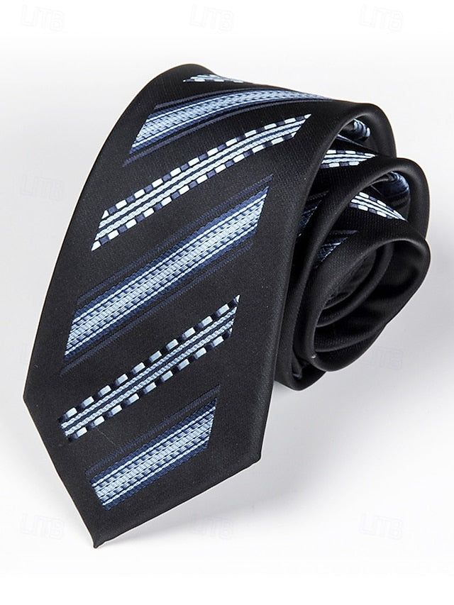 Positioning Tie Pattern 6cm Narrow - Stripe Men's