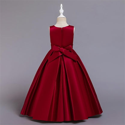 Girls' Flower Dress Party Evening Girl Gown