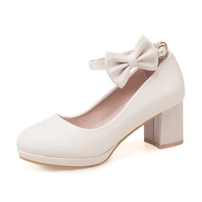 White Girls' Weddings - Shoes Jane Perfect Mary Bow for