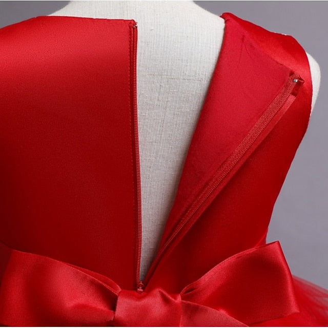 Dress Girl Sleeveless Sequin Kids Flower Girls'