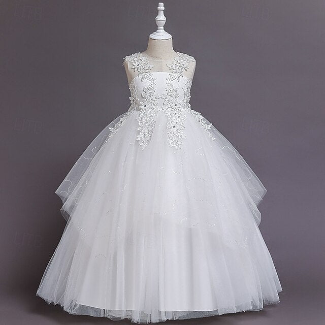 Girls' Flower Princess Dress Girl Kid's