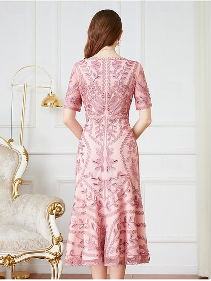 Elegant Mother V Bride of Vintage Dress the A-Line Party