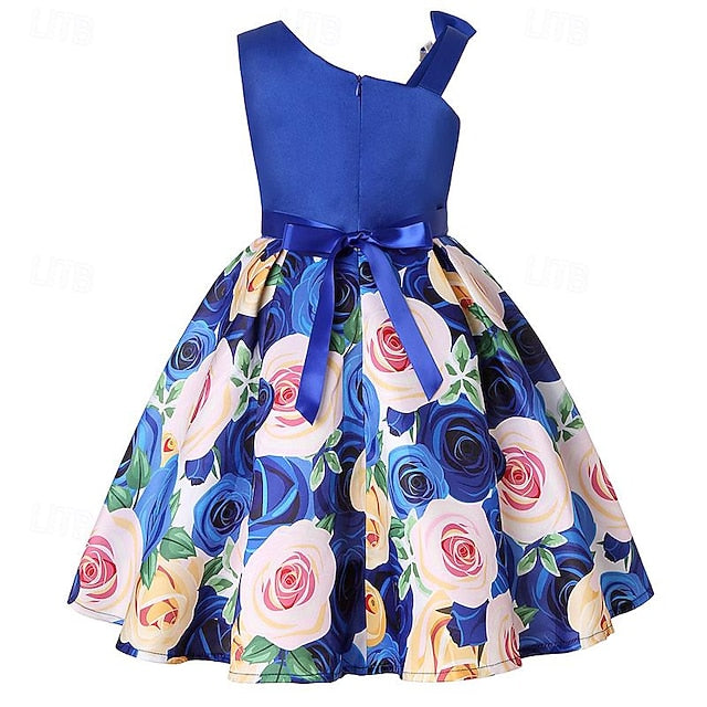 Sleeveless Summer Dress Girls' Easter 3D Party Flower