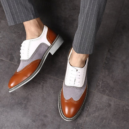 Men's Wingtip Gatsby-Inspired Shoes Spectator in Oxford