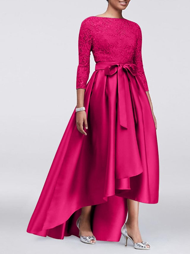 Guest the Wedding Mother Elegant Bride Dress of A-Line Size Plus