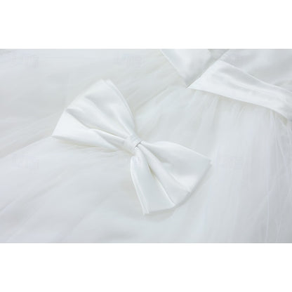 Sleeveless Girl Girls' Kids Wedding Dress Flower