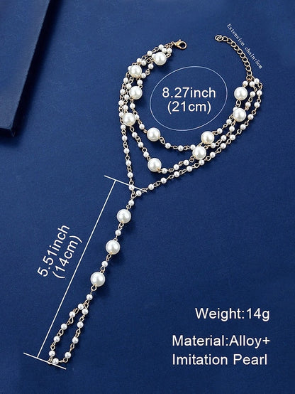 – Pearl Women's Elegant Foot Bracelet Chain Ankle