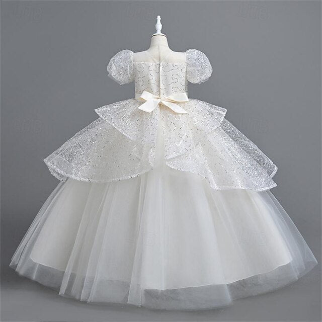 Girls' Performance Wedding Party Dress Flower Girl