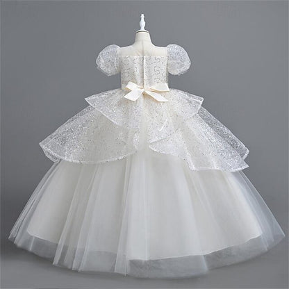 Girls' Performance Wedding Party Dress Flower Girl
