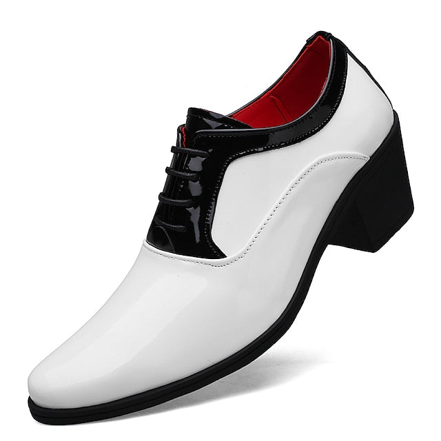 White Faux Red Shoes Patent Oxford – and Leather Men's