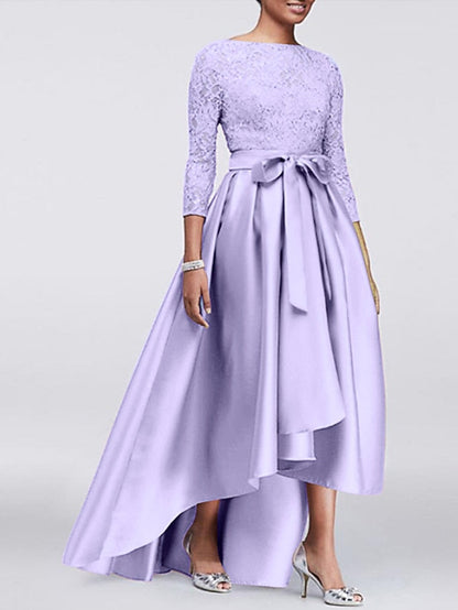 Guest the Wedding Mother Elegant Bride Dress of A-Line Size Plus