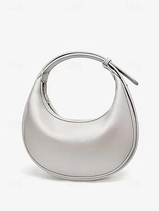 Women's - Bag White Elegant Stylish Crescent Shoulder