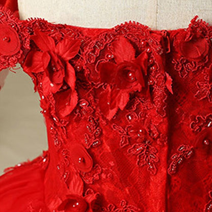 Princess Girl Flower Party Girls' Dress