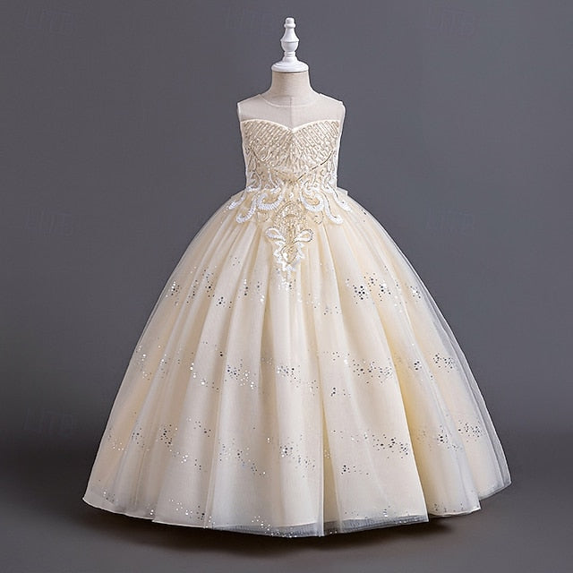 Kid's Girls' Princess Girl Flower Dress