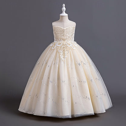 Kid's Girls' Princess Girl Flower Dress