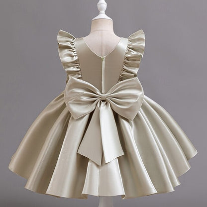 Toddler Party Girls' Floral Wedding Sleeveless Dress