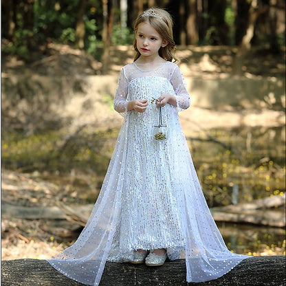 Elsa Girl Dress Princess Flower Girls' Movie Frozen