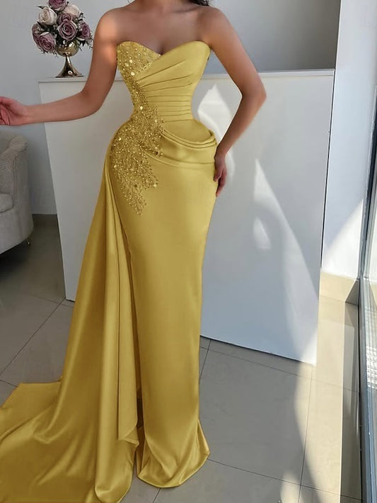 Evening Mermaid Gown Trumpet Dress Formal / Wedding Elegant