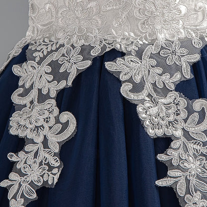 Floral Sleeveless Girls' Dress Party Kids Special Wedding