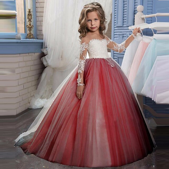 Girl Communion Princess Dress Flower Girls' First