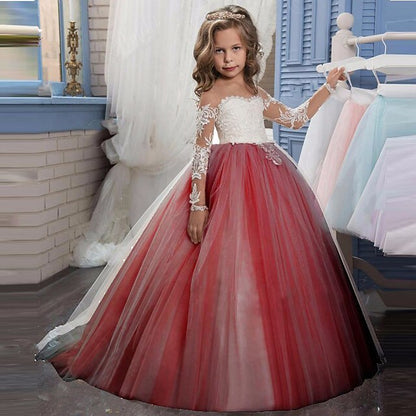 Girl Communion Princess Dress Flower Girls' First