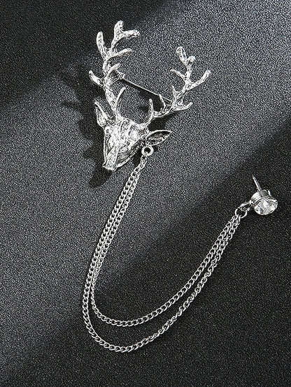 with Deer Brooch Christmas Lapel Men's Pin