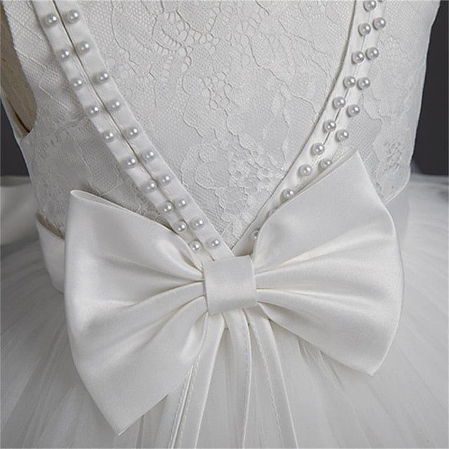 Party Color Toddler Solid Girls' Dress Sleeveless