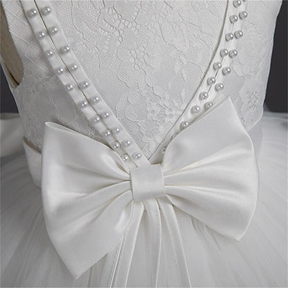 Party Color Toddler Solid Girls' Dress Sleeveless