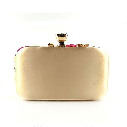 Embellished Floral – 3D Women's Clutch Evening Flower