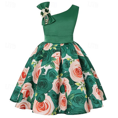 Sleeveless Summer Dress Girls' Easter 3D Party Flower