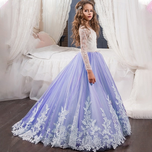 Kid's Dress Princess Girls' Girl Flower