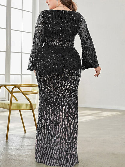 Elegant Plus Bride Size of the Curve Mother Party V Dress