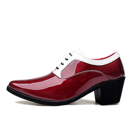 White Faux Red Shoes Patent Oxford – and Leather Men's