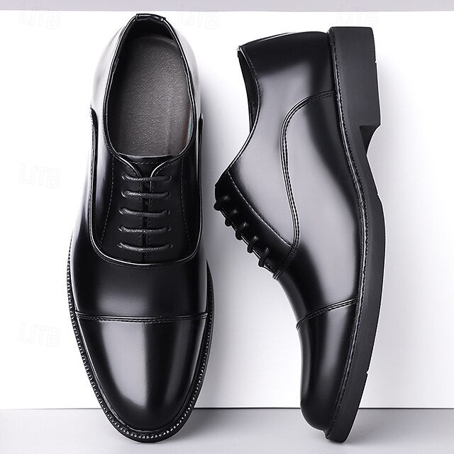 Cap-Toe Dress – Shoes Design Oxford Brown Classic Men's