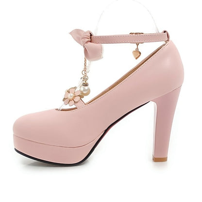 White Jane �?Platform Heels Girls' Elegant Mary Wedding